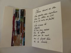 Le « livre pauvre », entre art et écriture, avec la collagiste et poète Ghislaine Lejard. 